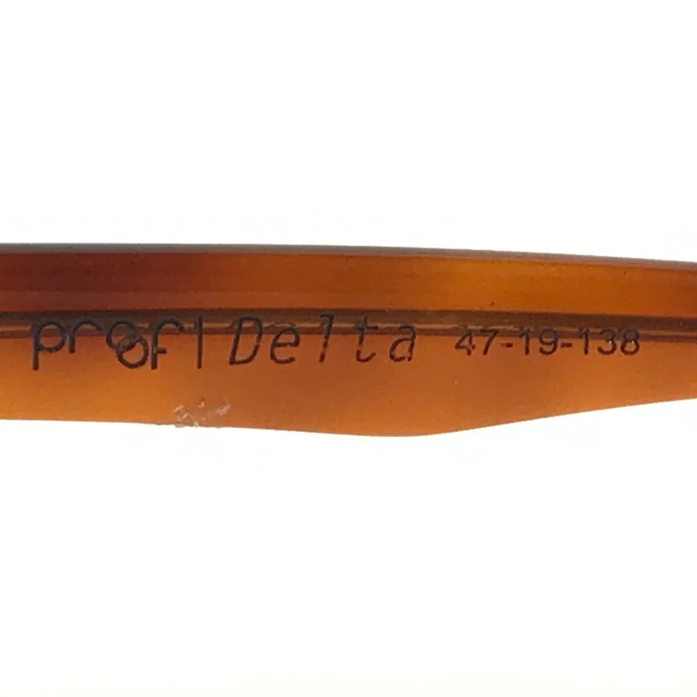 Proof Eyeglasses Frames Delta Clear Brown Square Horn Rim 47-19-138